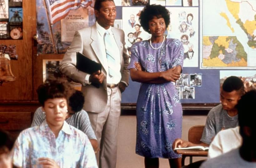 Morgan Freeman and Beverly Todd in Lean on Me (1989)