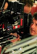 Phil at Alexa camera with Hawk V series anamorphic lenses