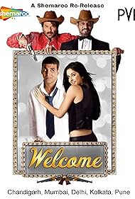 Nana Patekar, Anil Kapoor, Supriya Karnik, Feroz Khan, Akshay Kumar, Paresh Rawal, and Katrina Kaif in Welcome (2007)