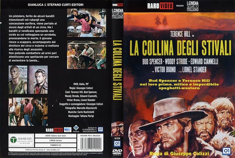 Terence Hill, Eduardo Ciannelli, Bud Spencer, and Woody Strode in La collina degli stivali (1969)