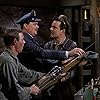 Bob Crane, Bernard Fox, and Larry Hovis in Hogan's Heroes (1965)