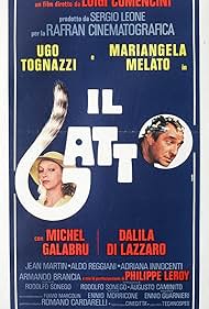 Mariangela Melato and Ugo Tognazzi in Il gatto (1977)