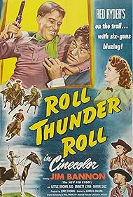 Jim Bannon, Emmett Lynn, Don Reynolds, and Marin Sais in Roll, Thunder, Roll! (1949)