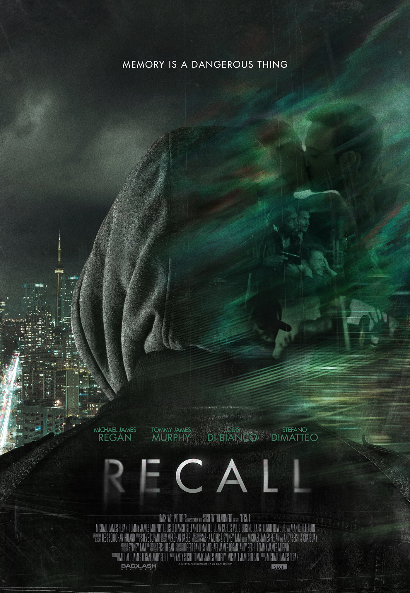 A.C. Peterson, Eugene Clark, Louis Di Bianco, Juan Carlos Velis, Stefano DiMatteo, Ronnie Rowe, Michael James Regan, Allison Brennan, Brian Christopher, Danny Bruzzi, Brendee Green, Katriina Isberg, and Tommy James Murphy in Recall (2017)