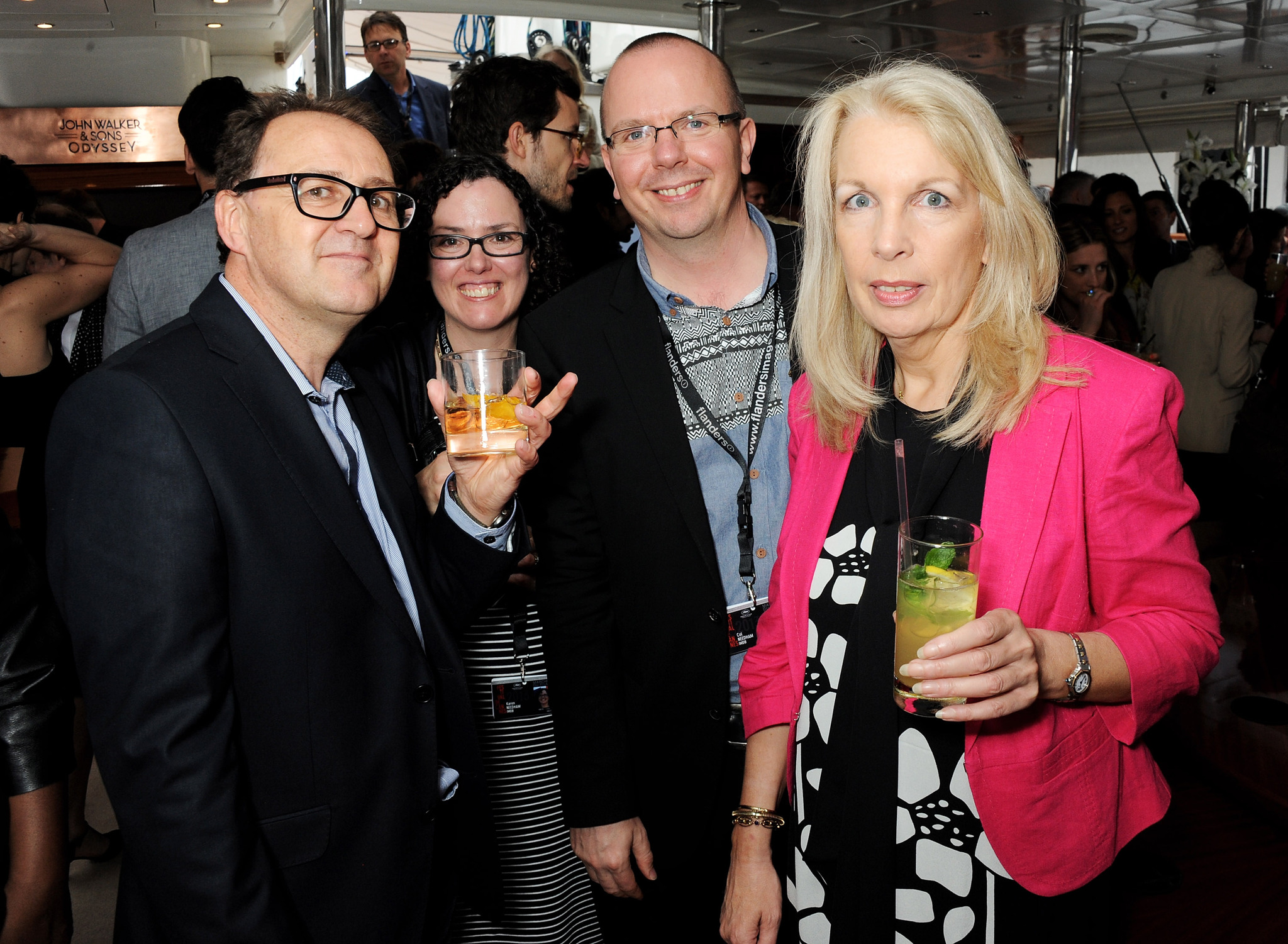 Amanda Nevill, Karen Needham and Col Needham attend the Martin Scorsese Film Announcement 'Silence' hosted by Johnnie Walker Blue Label on May 16, 2013 in Cannes, France. 