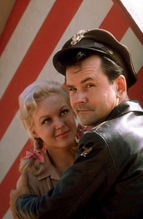 "Hogan's Heroes" Cynthia Lynn, Bob Crane Sept. 1965 CBS