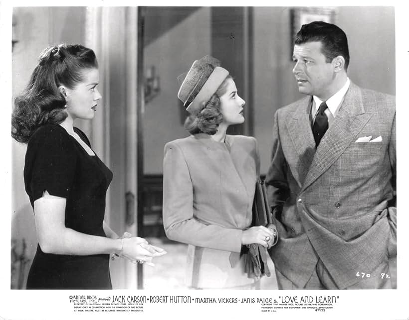 Jack Carson, Janis Paige, and Martha Vickers in Love and Learn (1947)