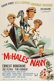 Ernest Borgnine, Carl Ballantine, Tim Conway, Joe Flynn, and Yoshio Yoda in McHale's Navy (1964)