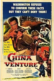 Jocelyn Brando, Edmond O'Brien, and Barry Sullivan in Avventura in Cina (1953)