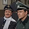 John Banner, Bob Crane, and Bernard Fox in Hogan's Heroes (1965)