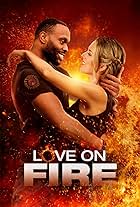 Tegan Moss and Devon Alexander in Love on Fire (2022)