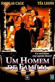 Nicolas Cage, Téa Leoni, Jake Milkovich, Ryan Milkovich, and Makenzie Vega in Um Homem de Família (2000)