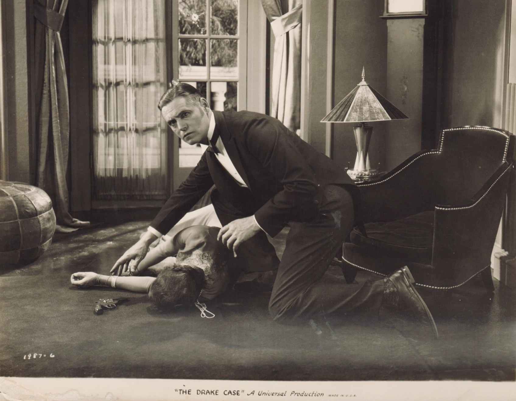 Gladys Brockwell and Edward Hearn in The Drake Case (1929)