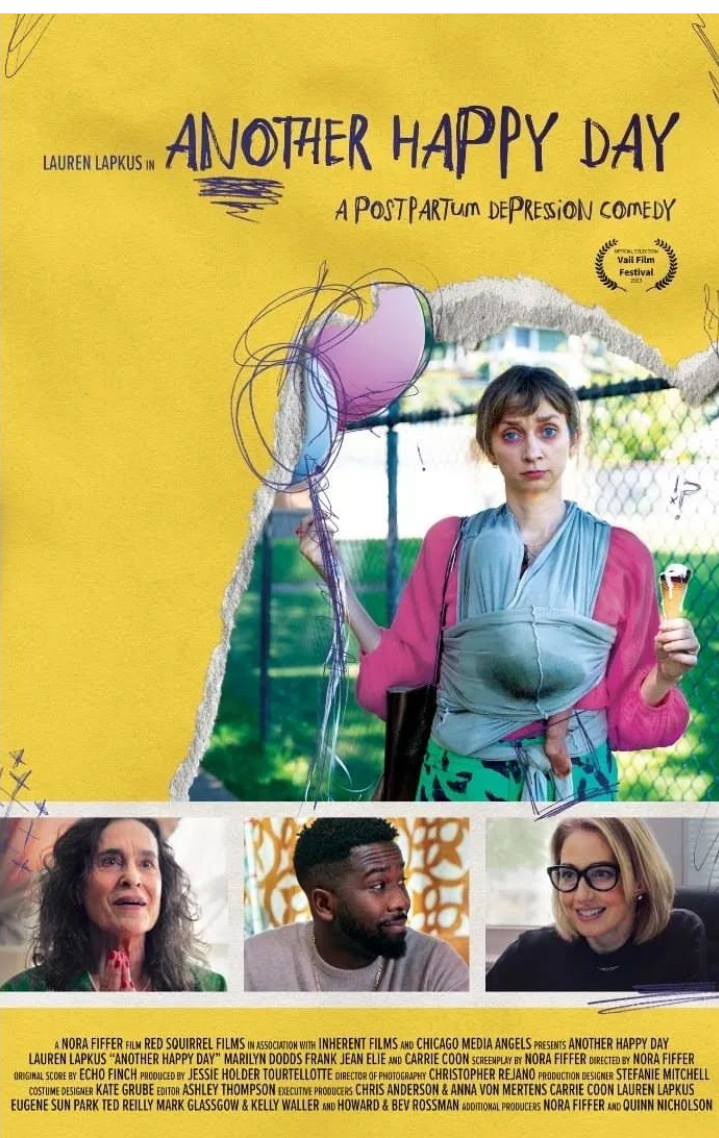 Marilyn Dodds Frank, Lauren Lapkus, Jean Elie, Nora Fiffer, Jessie Holder Tourtellotte, Carrie Coon, and Quinn Nicholson in Another Happy Day (2023)