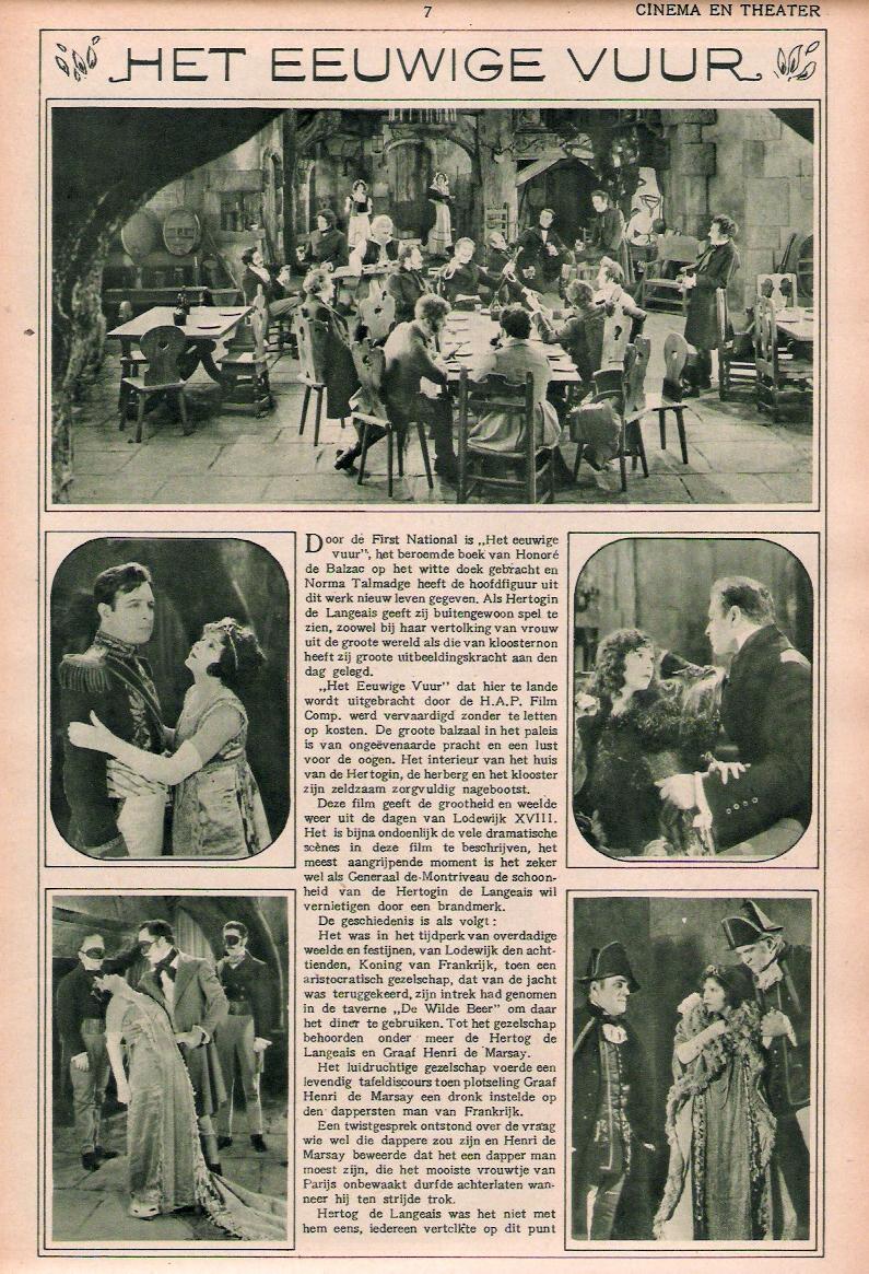 Irving Cummings, Juanita Hansen, Otis Harlan, Kate Lester, Adolphe Menjou, Wedgwood Nowell, Tom Ricketts, Norma Talmadge, Conway Tearle, and Rosemary Theby in The Eternal Flame (1922)