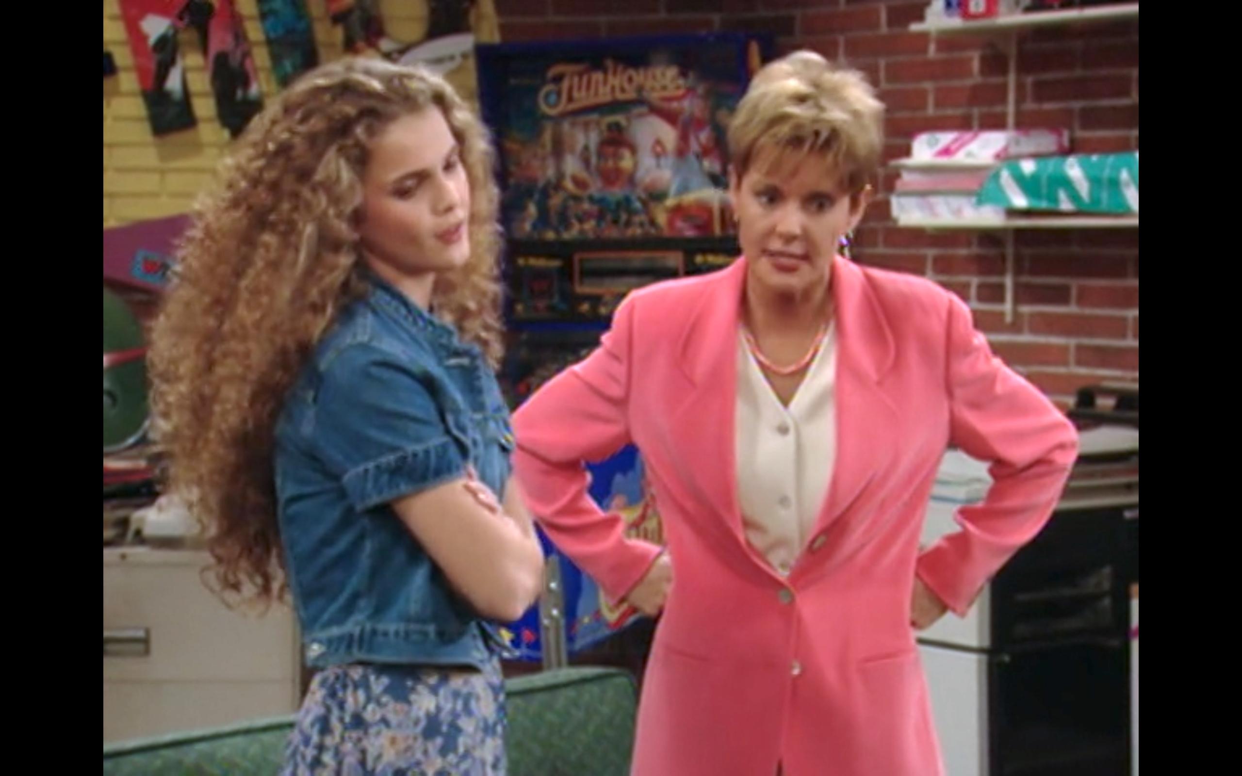 Amanda Bearse and Keri Russell in Married... with Children (1987)