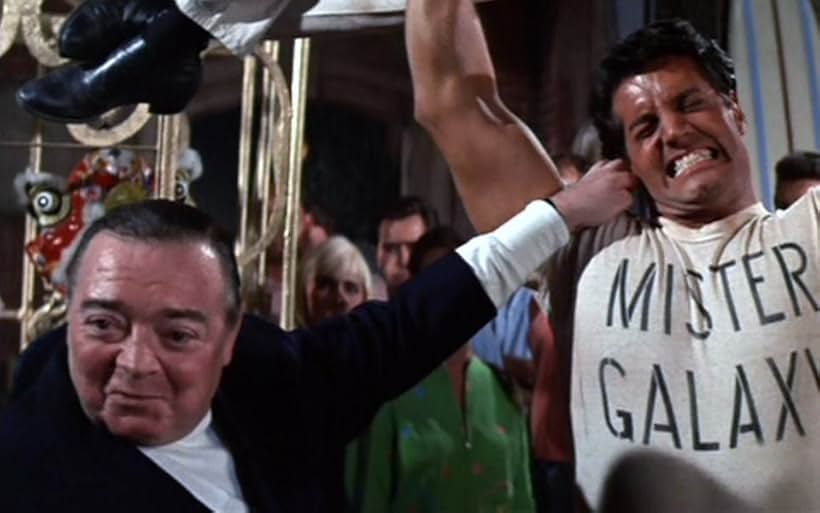 Peter Lorre and Peter Lupus in Muscle Beach Party (1964)