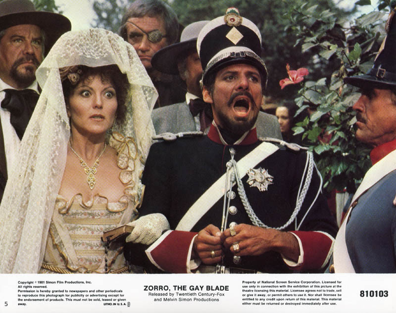 Ron Leibman and Brenda Vaccaro in Zorro: The Gay Blade (1981)