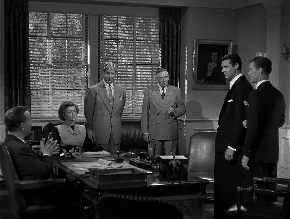 Cary Grant, Myrna Loy, Ray Collins, Ransom Sherman, Dan Tobin, and Rudy Vallee in The Bachelor and the Bobby-Soxer (1947)