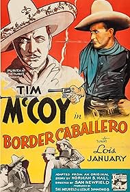 Tim McCoy, Ted Adams, J. Frank Glendon, and Lois January in Border Caballero (1936)