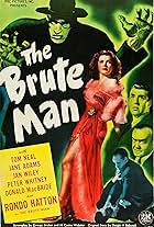 Jane Adams, Rondo Hatton, Donald MacBride, and Tom Neal in The Brute Man (1946)