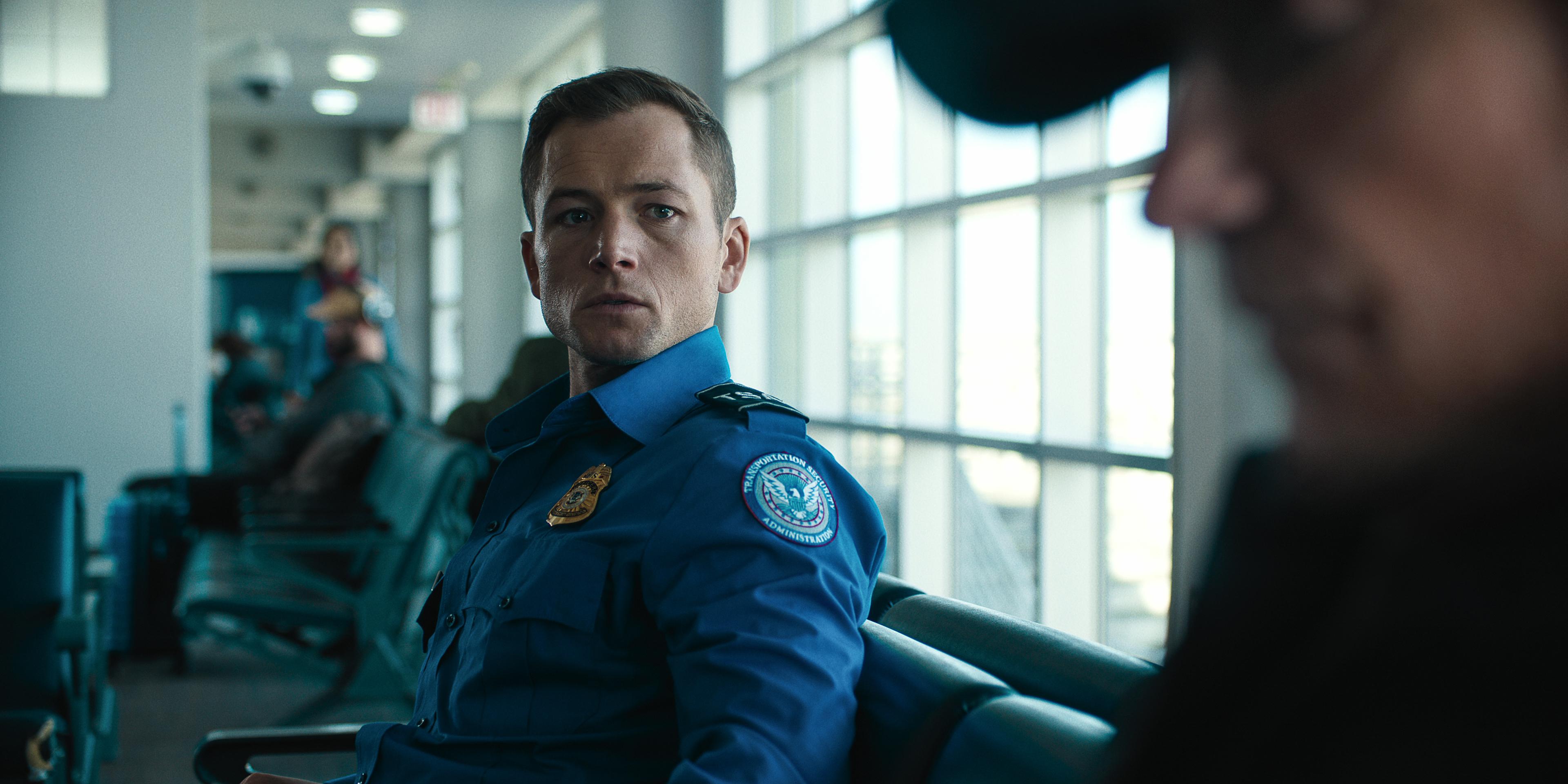 Taron Egerton in Carry-On (2024)