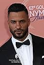 Ricky Whittle red carpet arrival at Monte Carlo tv festival award ceremony