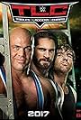 Kurt Angle, Colby Lopez, and Jonathan Good in WWE TLC: Tables, Ladders & Chairs (2017)