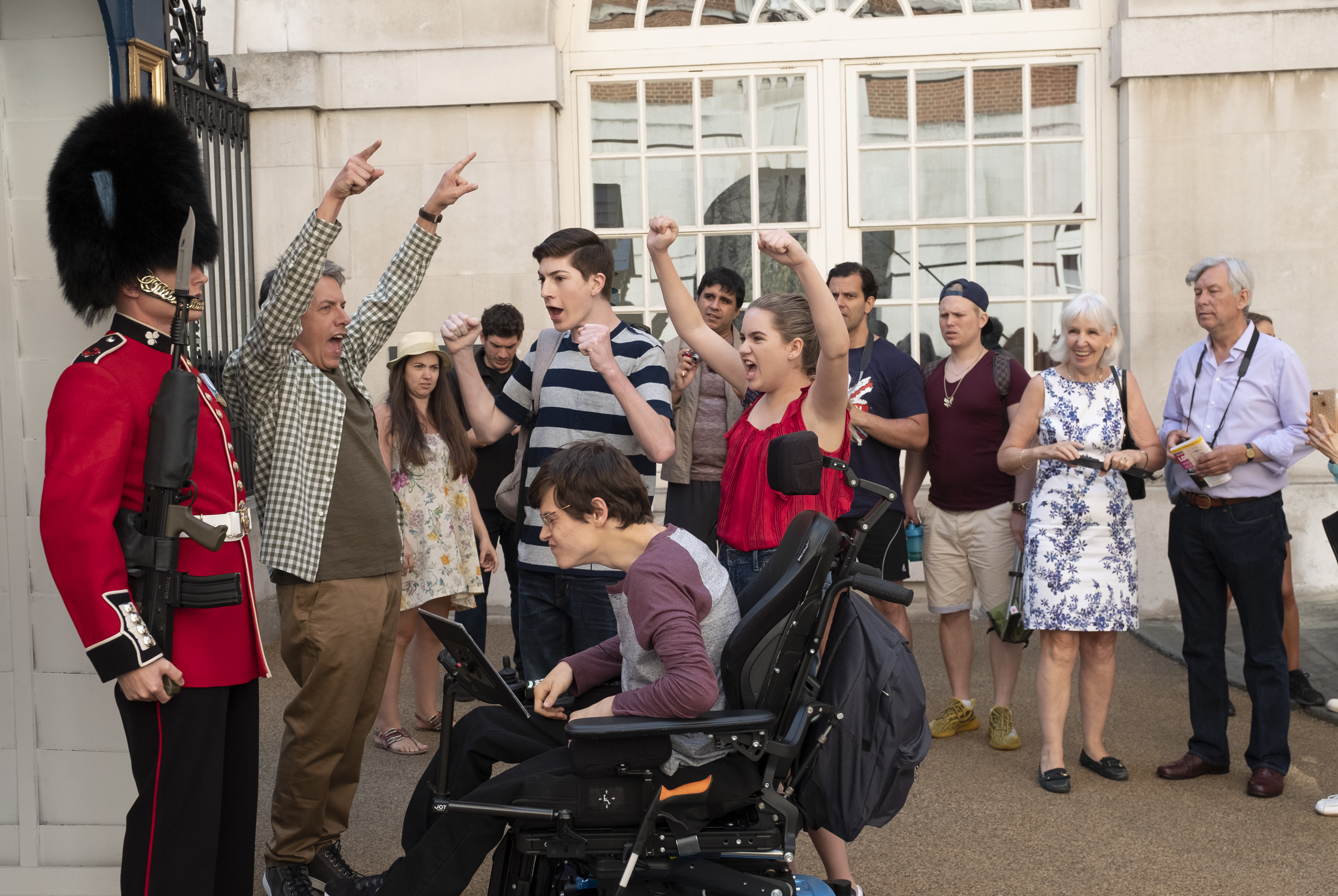 John Ross Bowie, Kyla Kenedy, Mason Cook, and Micah Fowler in Speechless (2016)