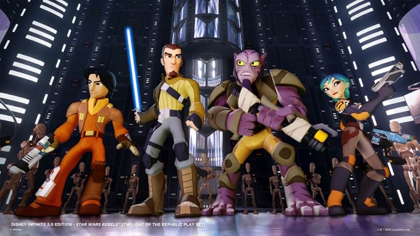 Freddie Prinze Jr., Steve Blum, Tiya Sircar, and Taylor Gray in Disney Infinity 3.0 (2015)