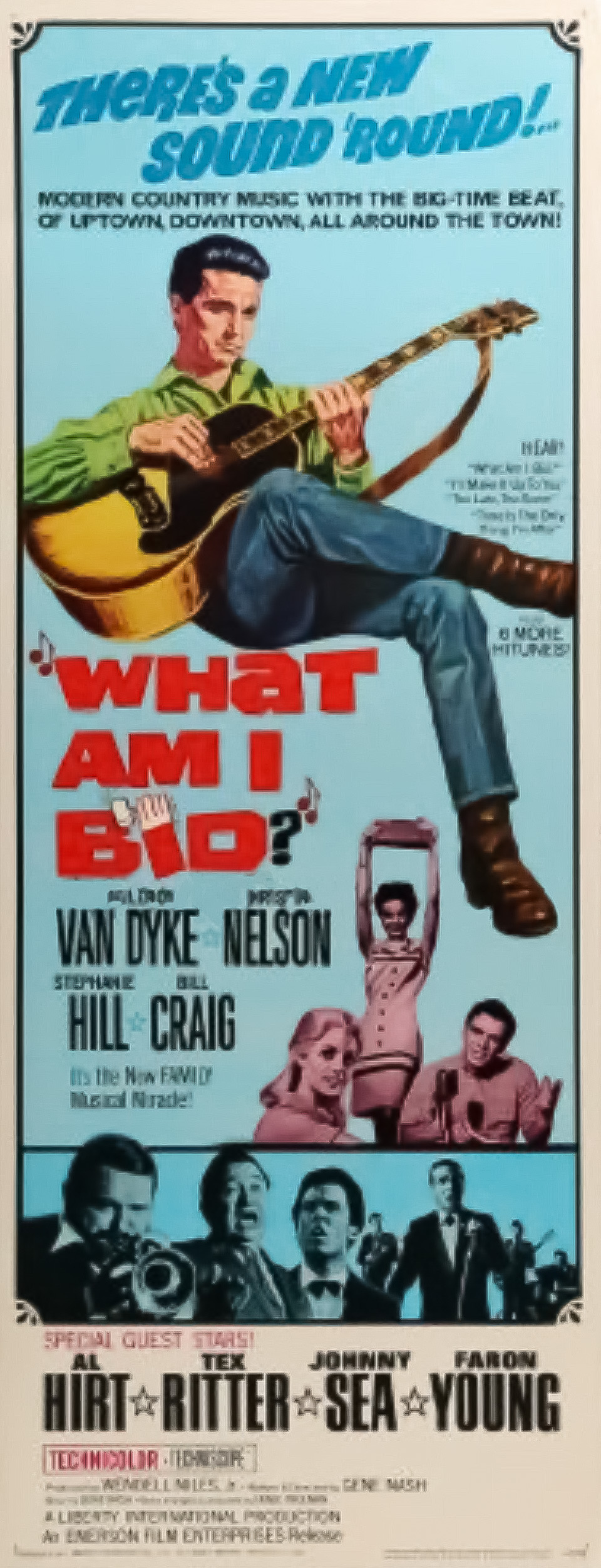 Bill Craig, Kristin Harmon, Stephanie Hill, and Leroy VanDyke in What Am I Bid? (1967)