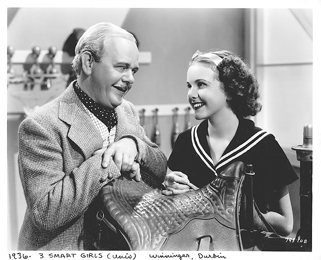 Deanna Durbin and Charles Winninger in Three Smart Girls (1936)