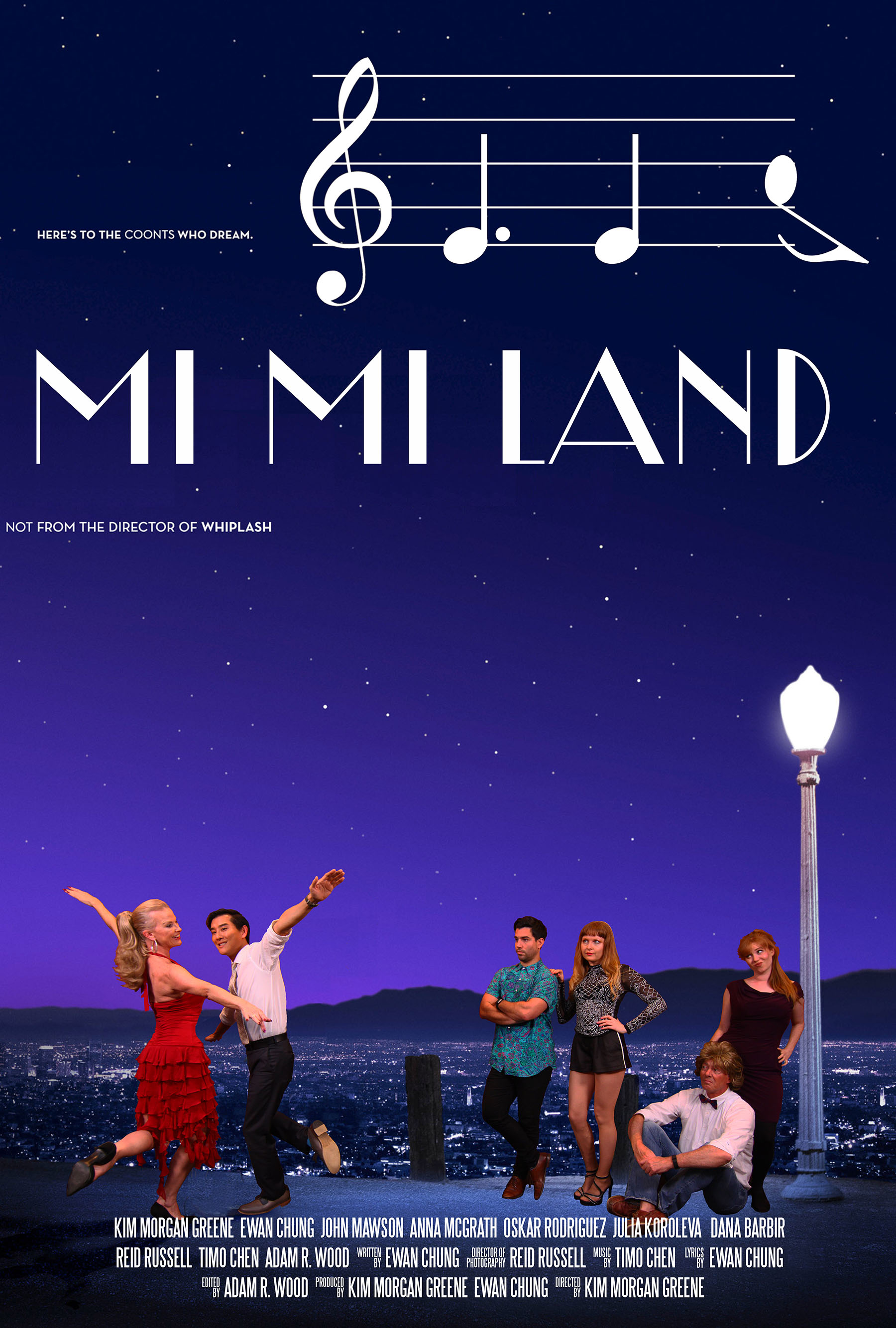 Kim Morgan Greene, Reid Russell, Ewan Chung, Timo Chen, Oskar Rodriguez, John Mawson, Anna Elizabeth McGrath, Adam R. Wood, and Jules Koroleva in Mi Mi Land (2017)