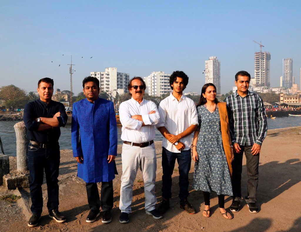 A.R. Rahman, Majid Majidi, and Ishaan Khatter in Beyond the Clouds (2017)