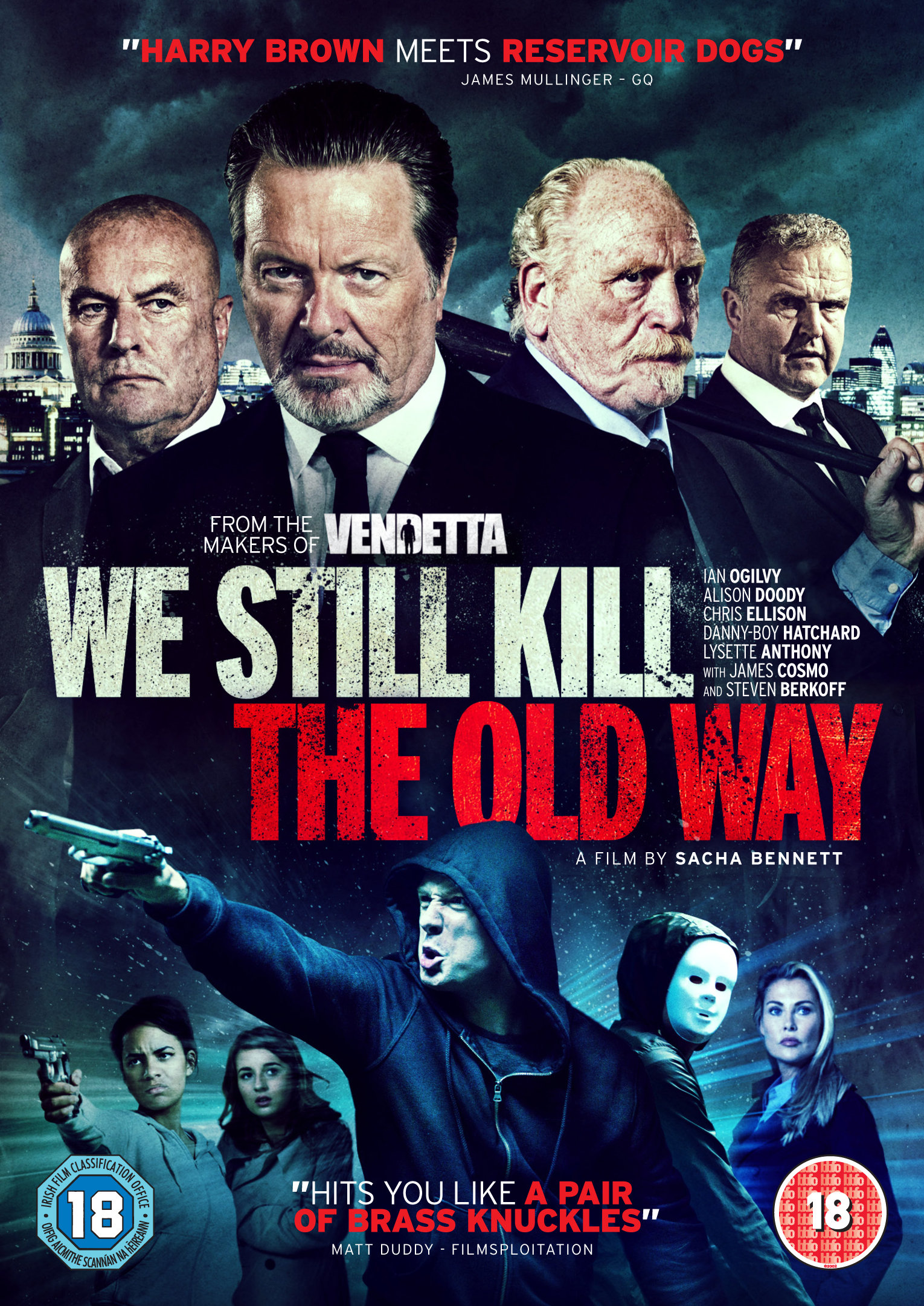 James Cosmo, Tony Denham, Christopher Ellison, and Ian Ogilvy in We Still Kill the Old Way (2014)