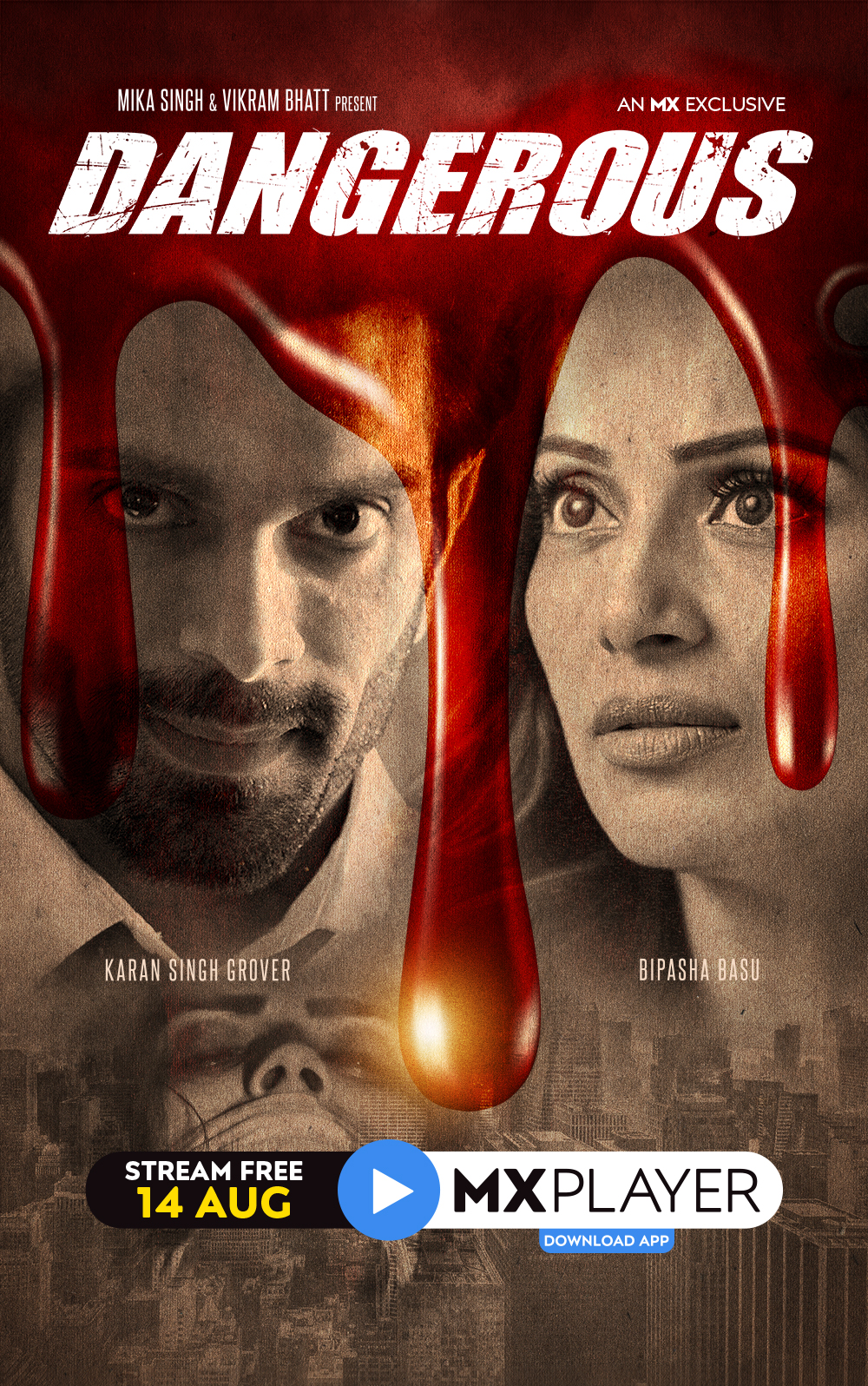 Bipasha Basu and Karan Singh Grover in Dangerous (2020)