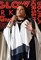 Justine Simmons at an event for All About the Washingtons (2018)