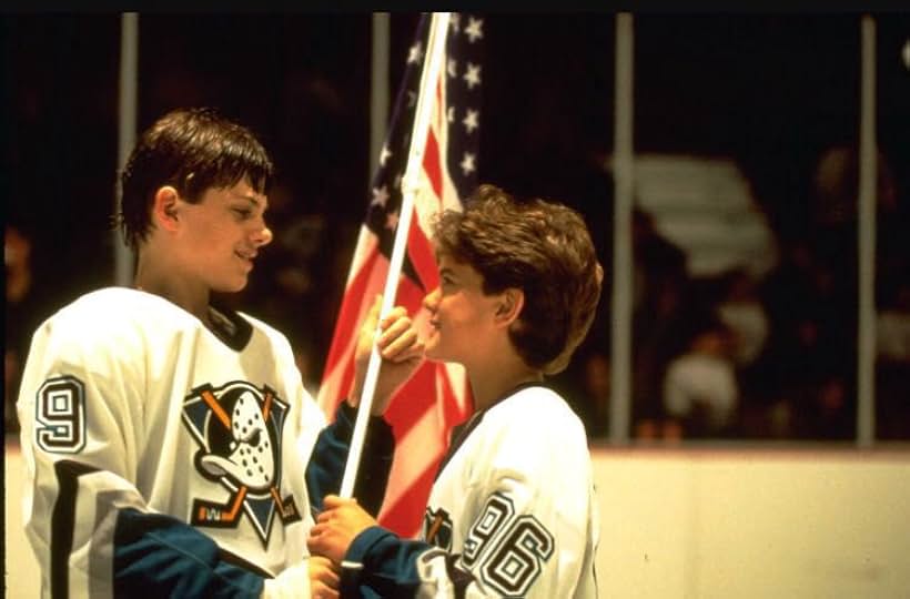 Joshua Jackson and Vincent LaRusso in D2: The Mighty Ducks (1994)