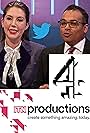 Krishnan Guru-Murthy and Katherine Ryan in Channel 4's Alternative Election Night (2019)