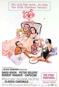 David Niven, Peter Sellers, Capucine, Claudia Cardinale, and Robert Wagner in A Pantera Cor-de-Rosa (1963)