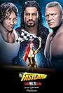 Brock Lesnar, Jonathan Good, Natalie Eva Marie, and Joe Anoa'i in WWE Fastlane (2016)