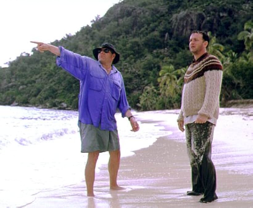 Director Robert Zemeckis with Tom Hanks