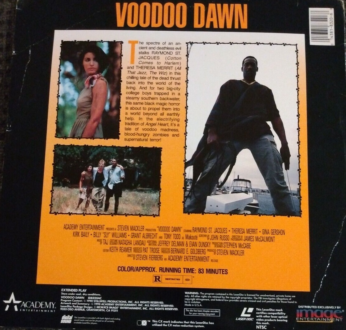 Gina Gershon and Tony Todd in Voodoo Dawn (1990)