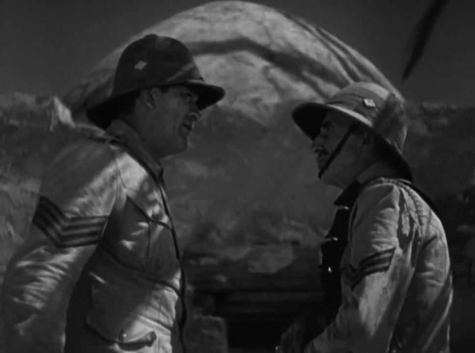 Brandon Hurst and Victor McLaglen in The Lost Patrol (1934)