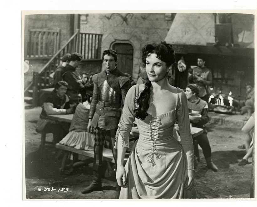 Christopher Lee and Yvonne Furneaux in Il vendicatore nero (1955)