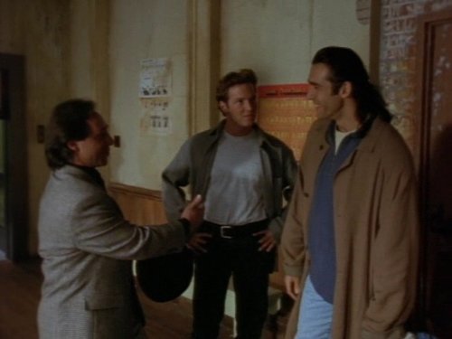 Adrian Paul, Stan Kirsch, and Tony Rosato in Highlander (1992)