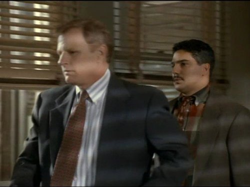 Gordon Clapp and Nicholas Turturro in NYPD Blue (1993)