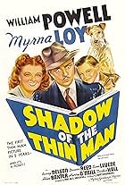 Myrna Loy, William Powell, Richard Hall, Sam Levene, and Asta in Shadow of the Thin Man (1941)