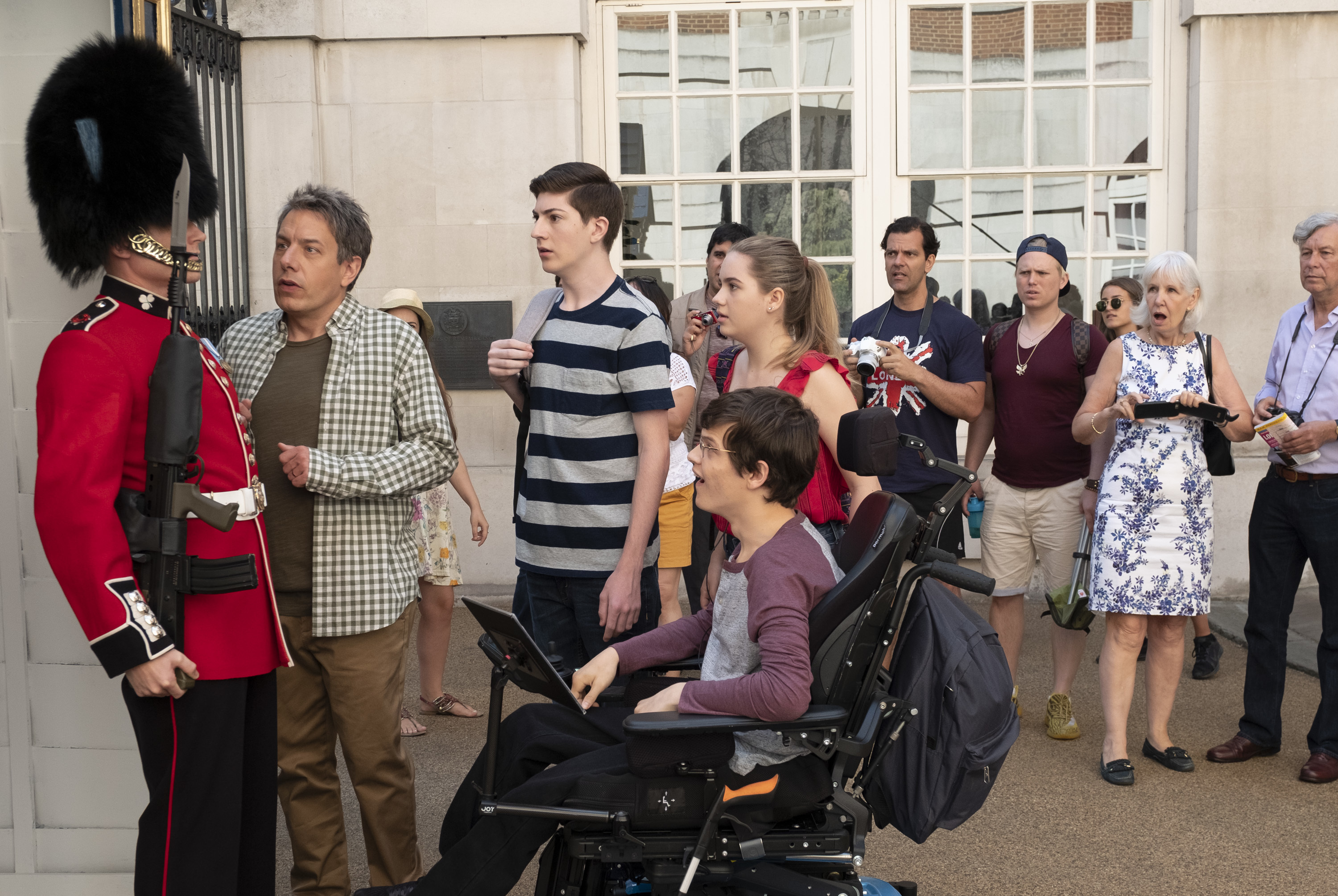 John Ross Bowie, Kyla Kenedy, Mason Cook, and Micah Fowler in Speechless (2016)