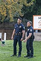 Joshua Bitton, Brendan McCarthy, Mark Elias, and Rafael L. Silva in 9-1-1: Lone Star (2020)